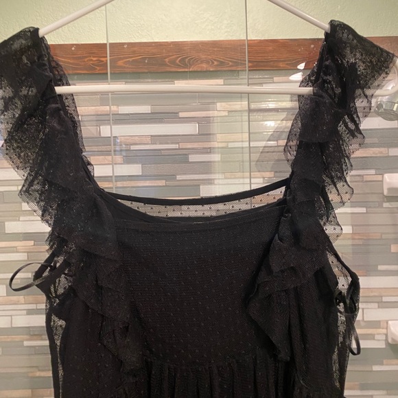 Anthropologie: Maeve black overlay lace dress - Picture 5 of 10